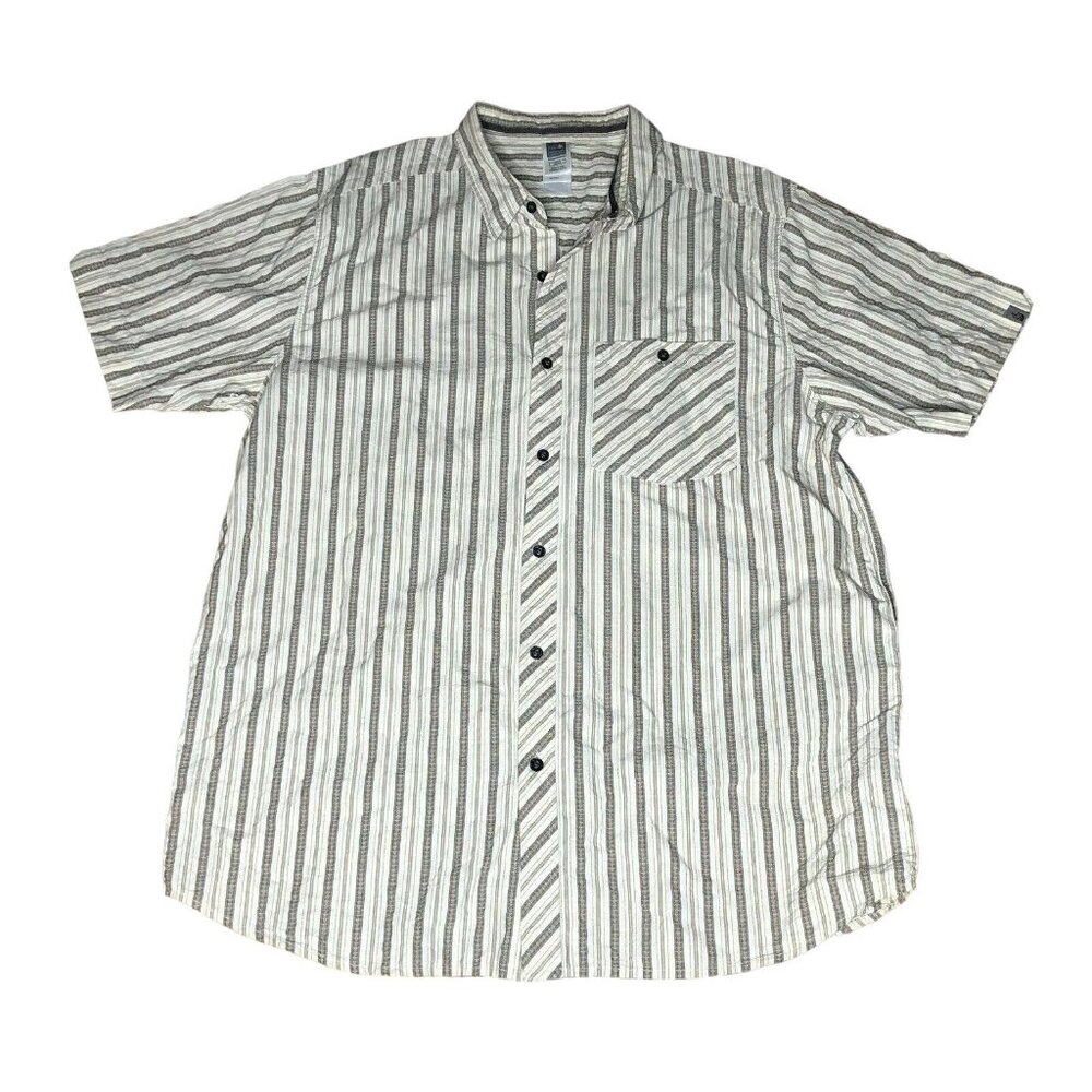 The North Face Men's SS Striped Button Up Shirt, Size XL
